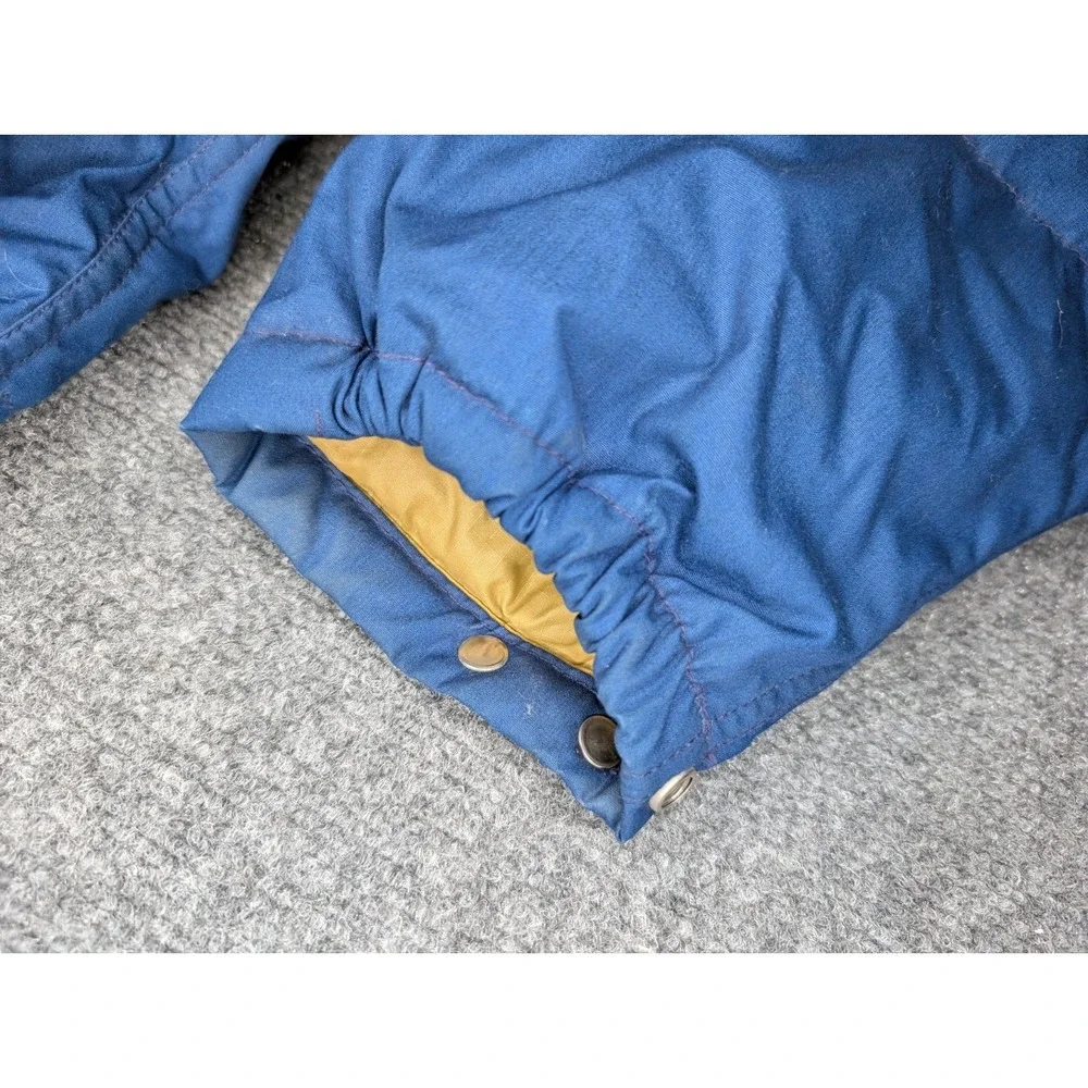 Vintage 80's The North Face‎ Brown Label Down Puffer Jacket Blue Mens Large